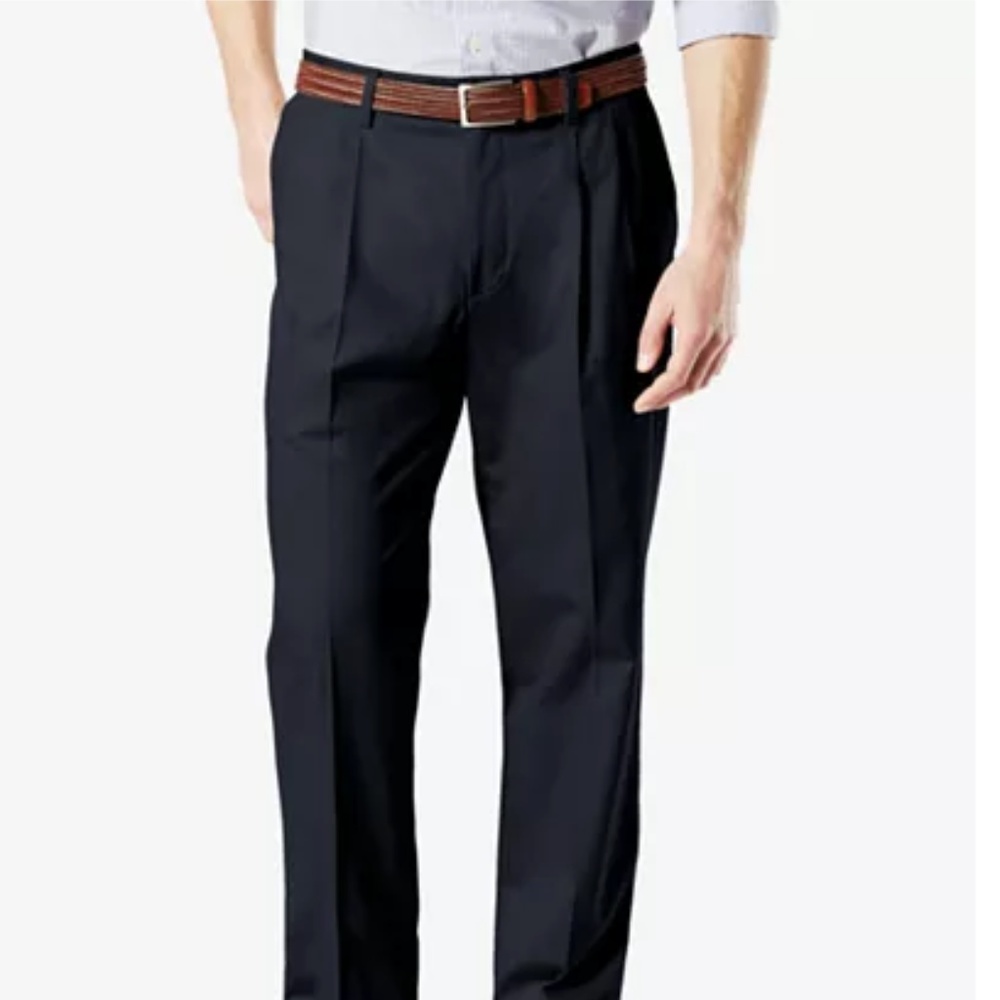 🟡3/$20 Dockers Navy Pants Pleated Classic